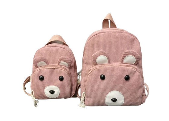 quality 350g Sac à dos en coton Corduroy Sac à dos personnalisé pour enfants factory